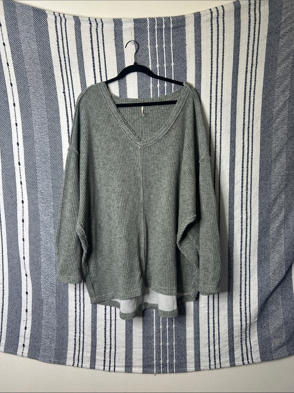 Free People V-Neck Slouchy Oversized Sweater